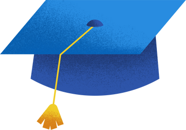 Playful Textured Graduation Cap 